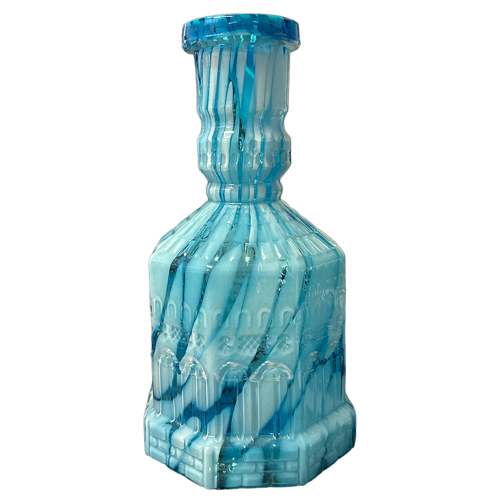 Wasserpfeifen Wassergefäß aus Glas 8eckig Reflexion